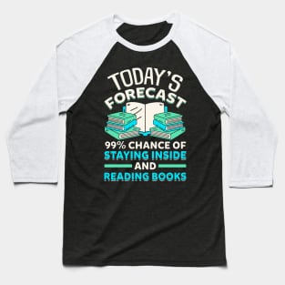 Staying Inside and Reading Books Baseball T-Shirt